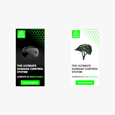Animated banners for protection technology