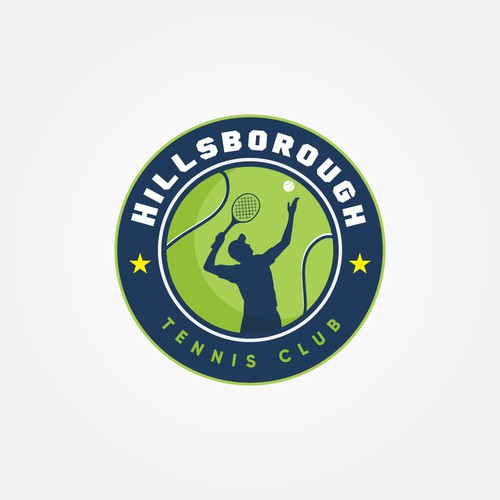 Tennis logo with the title 'Hillsborough Tennis club'