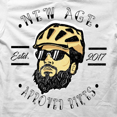 Bike t-shirt with the title 'New ages approved bikes '
