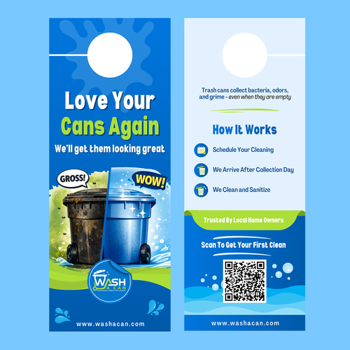 Door hanger design with the title 'Door hanger design'