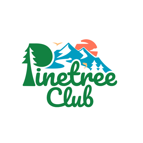 Pine tree logo with the title 'The Pinetree Club Logo'