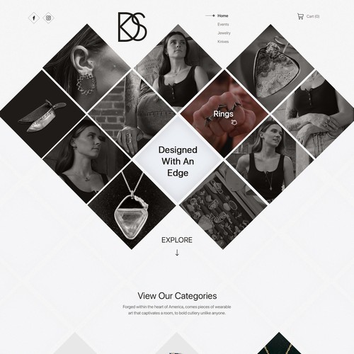 Jewel design with the title 'Kim Stahl Designs'