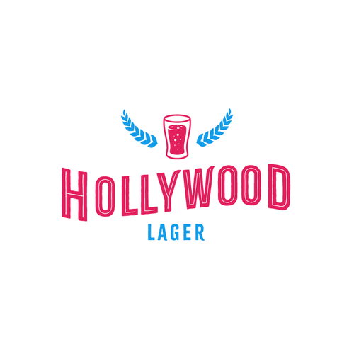 Hollywood logo with the title 'Hollywood Lager'