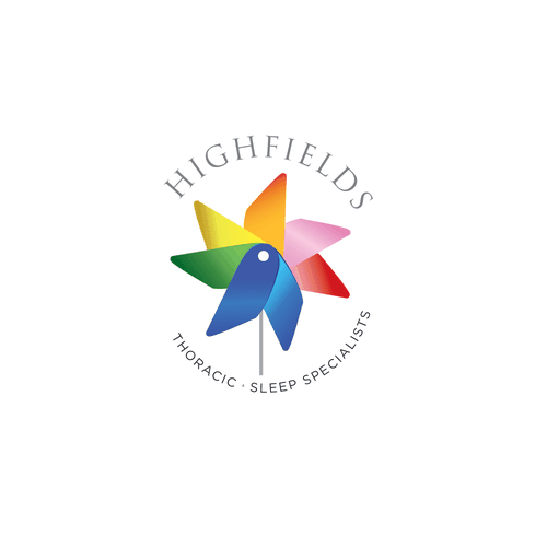 Specialist logo with the title 'Highfields Thoracic & Sleep Specialists'