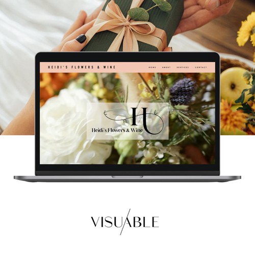Florist design with the title 'Branding & Squarespace Website for Florist'