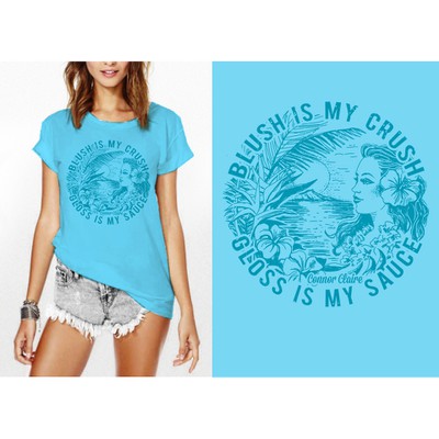 Hawaiian-vibe Retro Design for a Make-Up brand