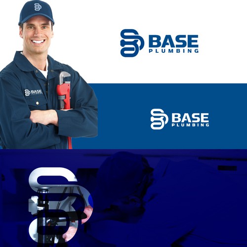 Plumbing design with the title 'Monogram logo '