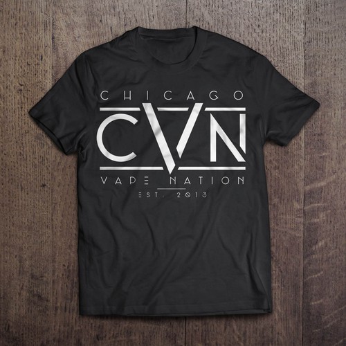Chicago design with the title 'Chicago Vape Nation- evolved logo needed from orignal design'