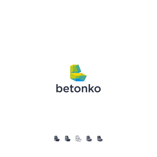 Letter logo with the title 'Betonko'