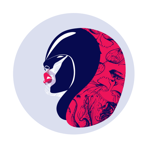 Feminist design with the title 'T-shirt illustration for we are NOTORIOUS'