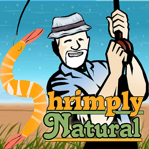 Shrimp design with the title 'Shrimply Smiling So Sales Soar'