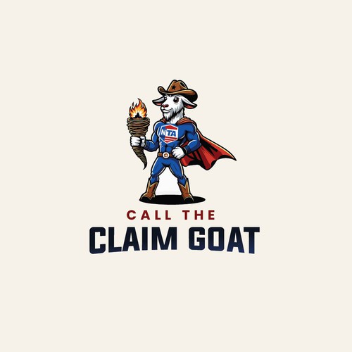 Cowboy hat logo with the title 'Goat logo'