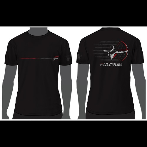 Distressed t-shirt with the title 'Fulcrum Patriotic'