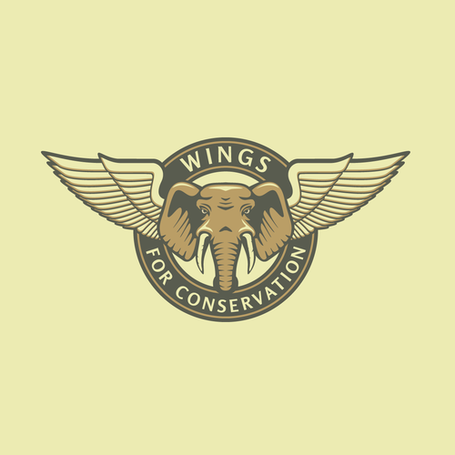Aviator logo with the title 'Vintage Logo for Conservation by Aviation'