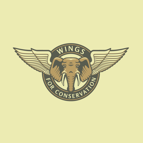 Conservation logo with the title 'Vintage Logo for Conservation by Aviation'