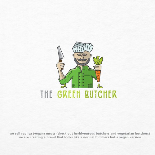 Chef brand with the title 'The Green Butcher '