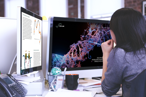 Research design with the title 'A Research-Focused Website for UIUC’s Kim Lab'