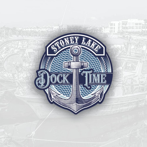 Kick-ass logo with the title 'Dock Time logo'