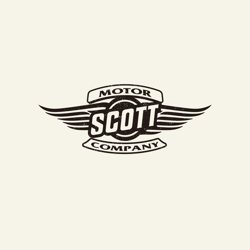 Motor logo with the title 'Scott motor company'