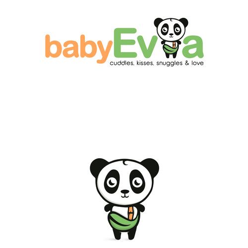 Bamboo design with the title 'Logo proposal for organic baby clothing.'