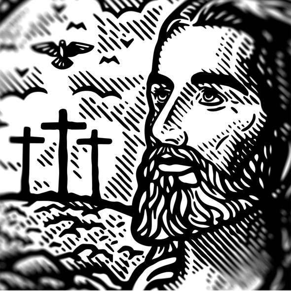Linework design with the title 'The Christ Company'