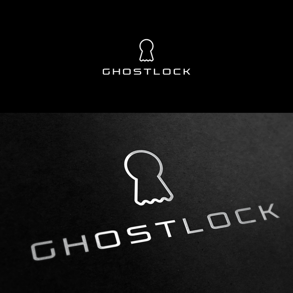 Lock logo with the title 'GhostLock Logo'