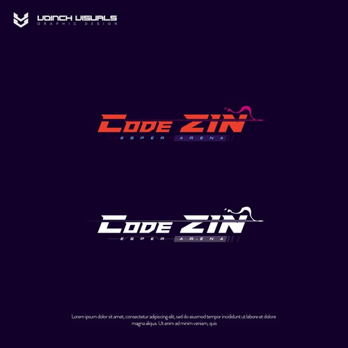 Cyberpunk logo with the title 'Cyberpunk / Sci-fi logo for Code Zin'