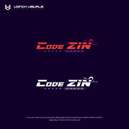 Arena logo with the title 'Cyberpunk / Sci-fi logo for Code Zin'