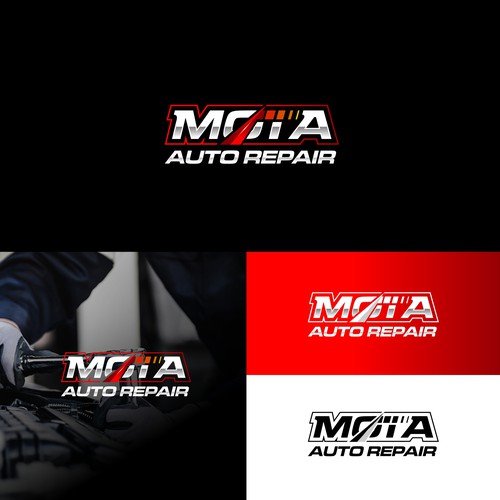 Auto design with the title 'Mota Auto Repair Logo'