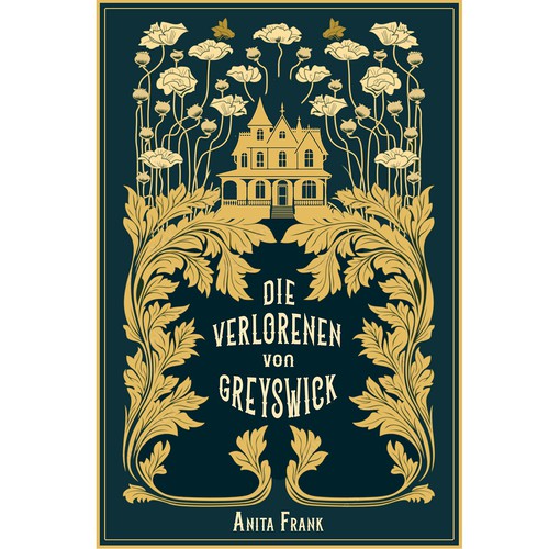 Gothic book cover with the title 'Book cover for the Die Verlorenen von Greyswick'