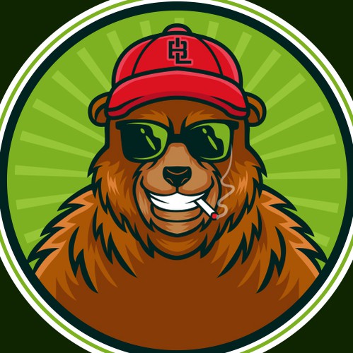 Smoke logo with the title 'Bearly Legal Hemp Co'