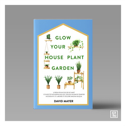 Blind design with the title 'Glow Your House Plant Garden'