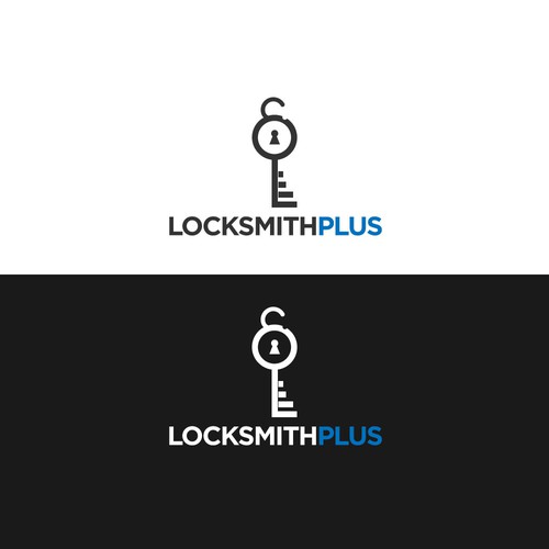 Locksmith design with the title 'Logo for Locksmith Plus'