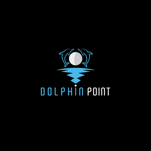 Dolphin design with the title 'Dolphin Point Logo Concept'