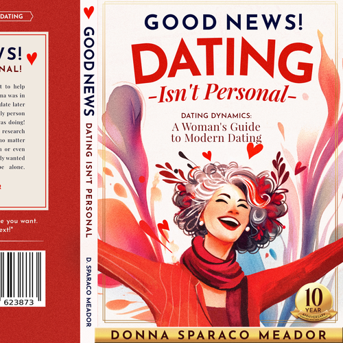 Uplifting design with the title 'Book cover for Dating Advice'