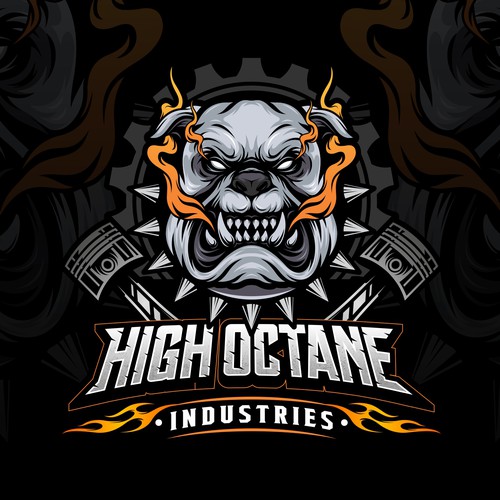 Bulldog logo with the title 'HIGH OCTANE'