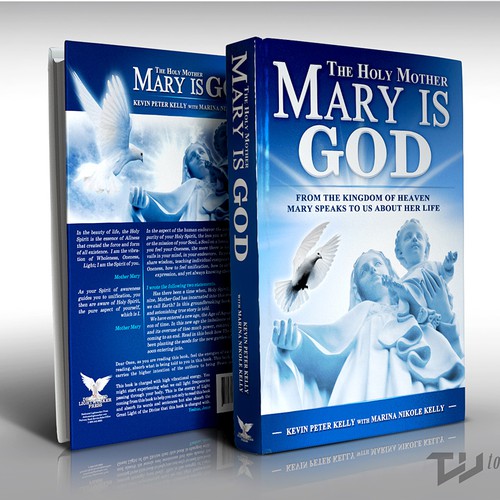 Spiritual book cover with the title 'The Holy Mother Mary is God'