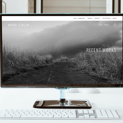 Portfolio website with the title 'Mari Calai artist'