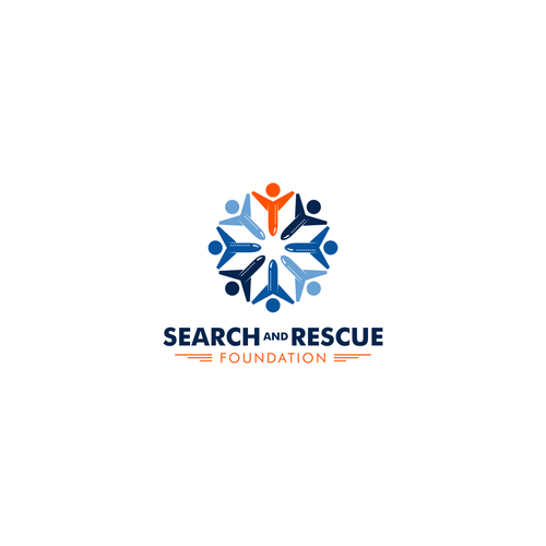 Airplane brand with the title 'Search and Rescue Foundation'