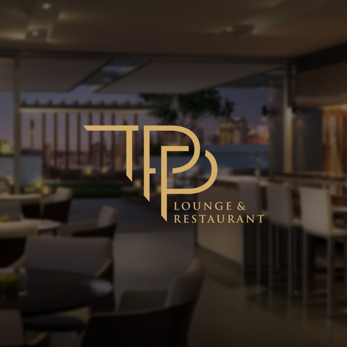 Lounge design with the title 'TPP Lounge & Restaurant Logo'