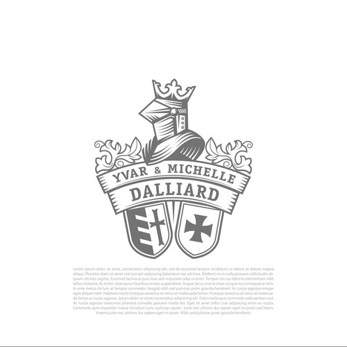 Knight design with the title 'Yvar & Michelle Daliard'