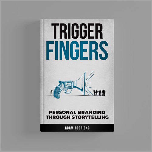 Finger design with the title 'Trigger Fingers Book Cover'