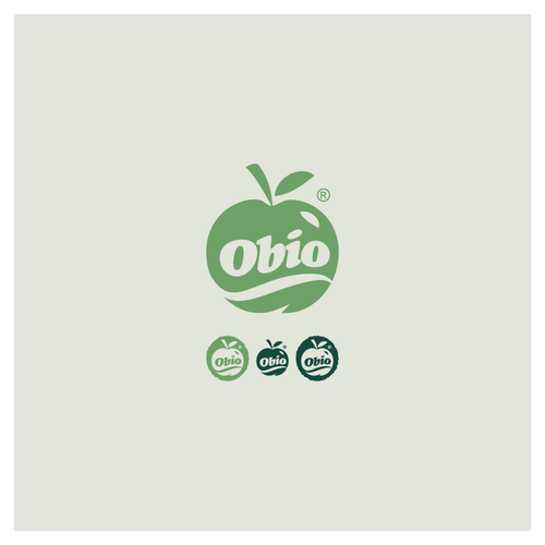 Natural product logo with the title 'Logo Concept for Organic Food Company'