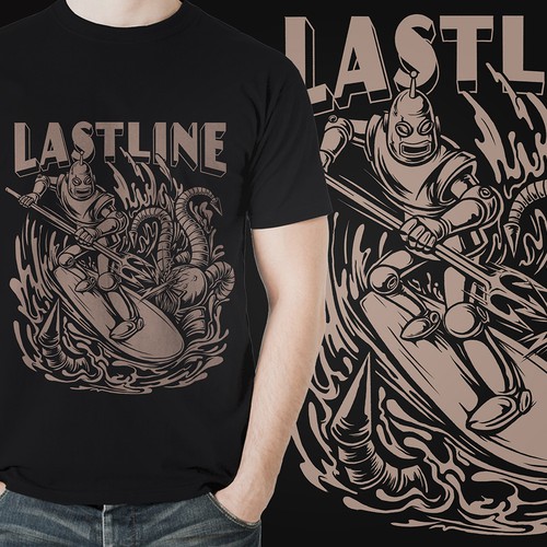 Internet t-shirt with the title 'Malware Killing Retro Robot for Lastline'