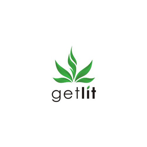 Gradient logo with the title 'Elegant & fun logo for GETLIT'