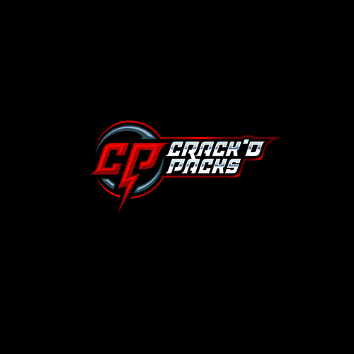 Card logo with the title 'Crack'd Packs Logo design'
