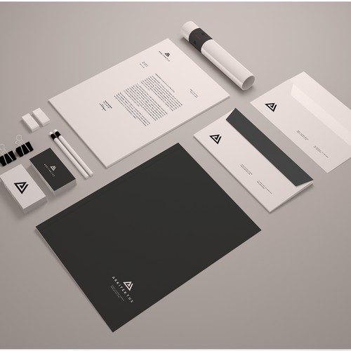 Corporate brand with the title 'Logo design for Real Estate developer.'