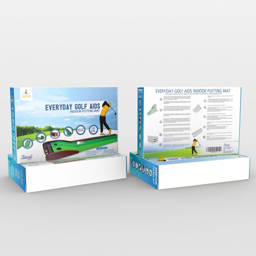 Sport packaging with the title 'putting golf mat'