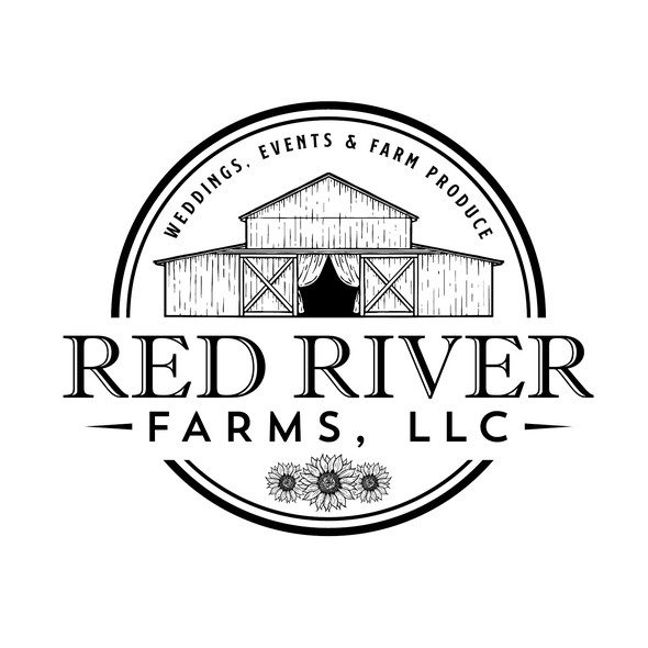 Barn design with the title 'Red River Farms, LLC'