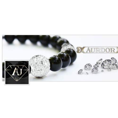 Jewelry brand with the title 'Facebook Cover Design'